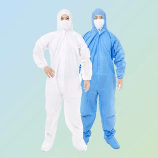 High Quality Workwear Disposable Coverall Type 5/6 Microporous Combined with SMS Overall
