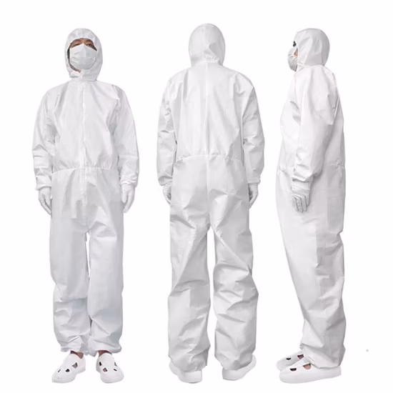 High Quality Workwear Disposable Coverall Type 5/6 Microporous Combined with SMS Overall